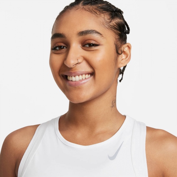 Майка Nike W NK DF RACE SINGLET DD5940-100 р.XS білий