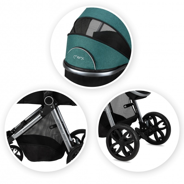Коляска универсальная 2 в 1 MoMi Limuru 2в1 green 
