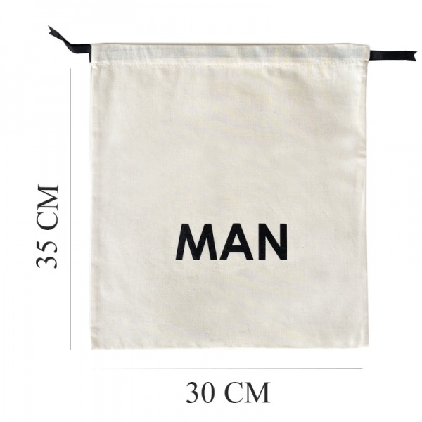 Органайзер текстильний Organize M-man Man бавовняний для речей світлий 350x300 мм