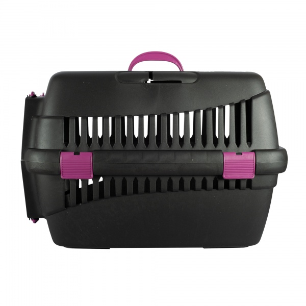 Переноска SGbox для собак и котов до 12 кг SG 39x55x36,5 см черный/микс SG16061