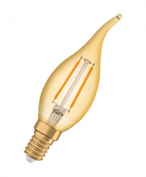 Лампа світлодіодна Osram FIL gold C37 2,5 Вт E14 2400 К 220 В жовта 
