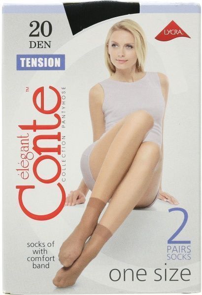 Шкарпетки жіночі Conte Tension 20 Den р. 23-25 чорний Nero 