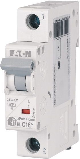 Автоматический выключатель Eaton 1п 16A HL-C16/1 4,5kA 194731