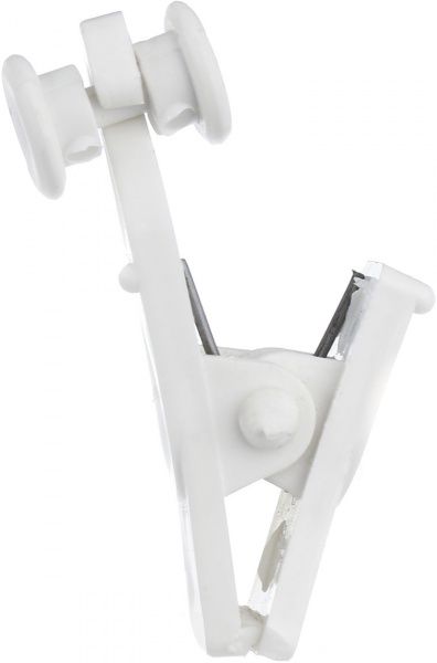 Прищепка с роликом 10 шт. ОМиС наборной белый 