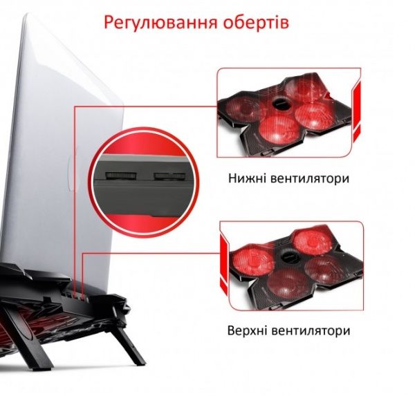 Подставка для ноутбука Promate AirBase-3 Black (airbase-3.black) 