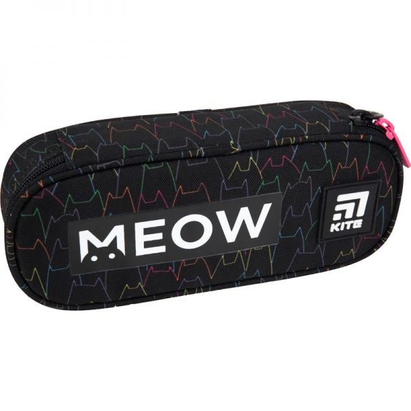 Пенал школьный 599-3 47957 KITE черный с узором