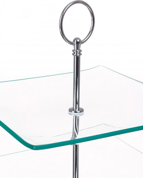 Блюдо квадратне 3-х ярусне Glossy Fiora 