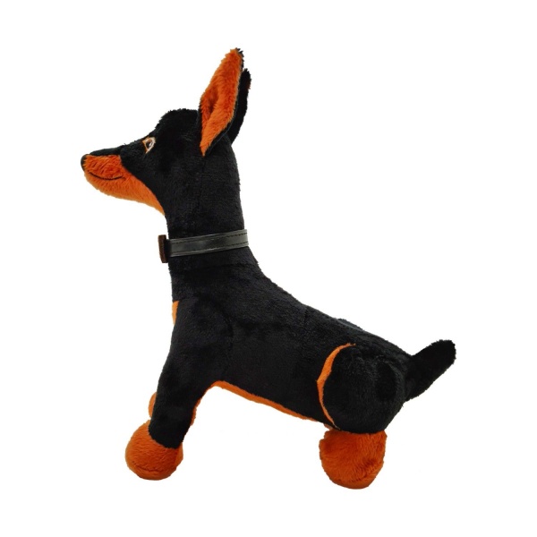 Мягкая игрушка WP Merchandise Доберман Зевс 24 см оранжево-черный FWPDOGZEUS22BG024