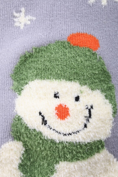 Носки женские Luna махровые Снеговик р. 23-25 серый 