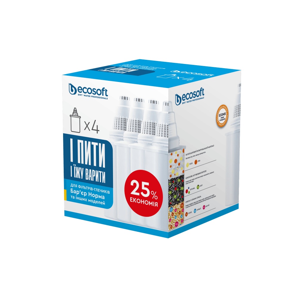 Картридж Ecosoft к кувшинам Барьер 4 шт.