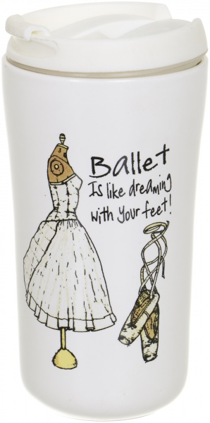 Чашка с крышкой MODA 350 мл Fiora