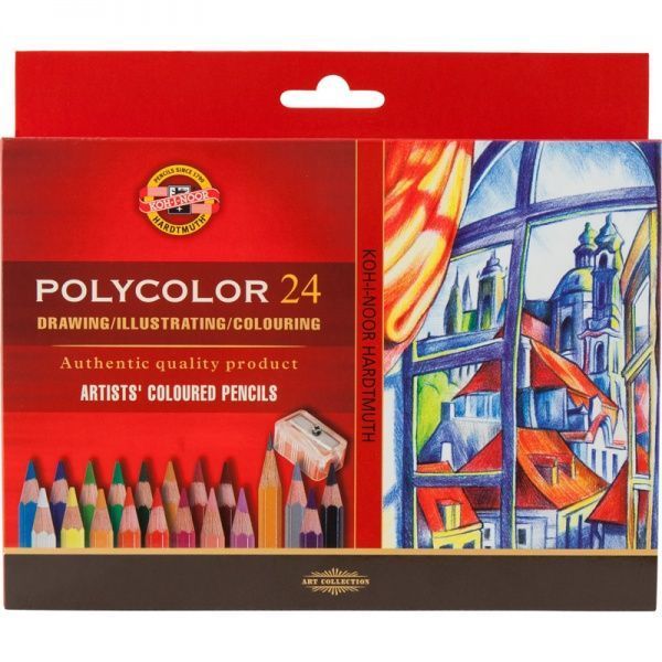 Олівці кольорові Polycolor 24 шт. 42632 Koh-i-Noor