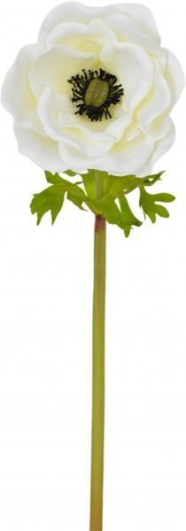 Растение искусственное Цветок искусственный Анемона белый