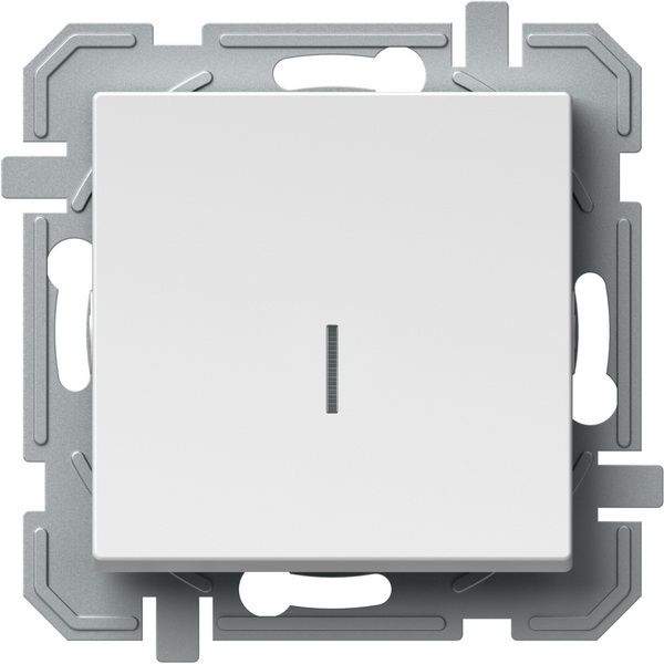 Вимикач одноклавішний TEM Logiq з підсвіткою 10 А білий SQ10PWINXO-U