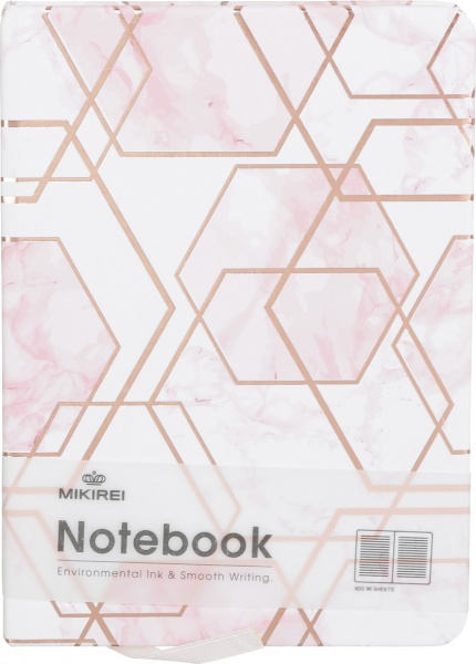 Блокнот Рожевий мармур 4 14,5х10,5 см