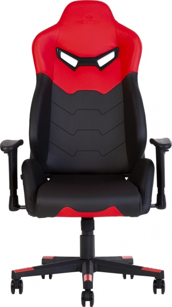 Крісло Nowy Styl HEXTER MX R1D TILT PL70 ECO/01 BLACK/RED FR чорний/червоний 