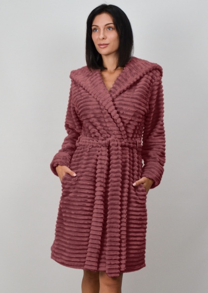 Халат домашний женский Roksana Assorty №1426/90090 р. 54 бордовый