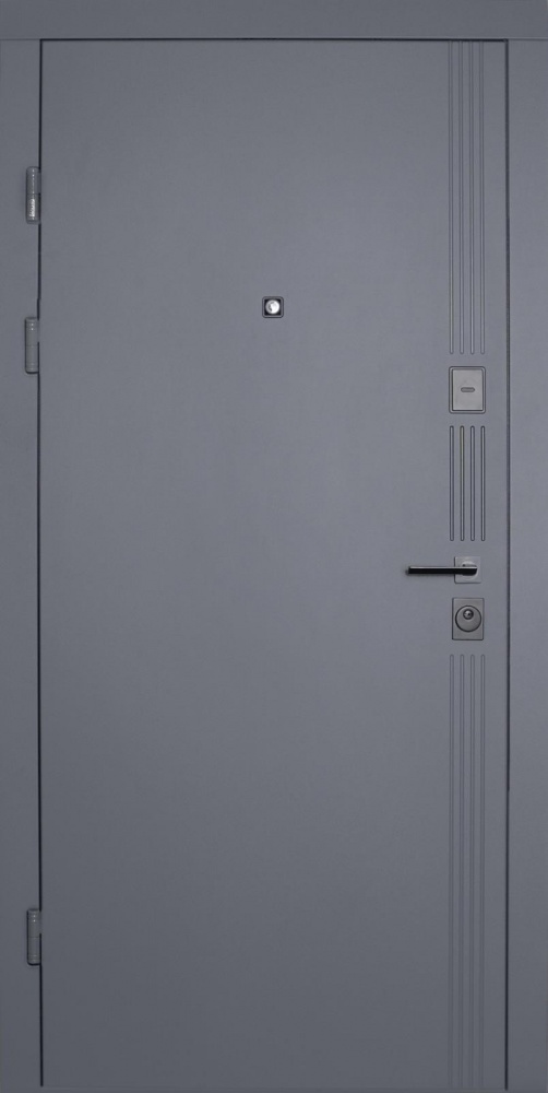 Дверь входная Abwehr (547+251) 086 П (АЦС + Б) антрацит / белый 2050х860 мм правая