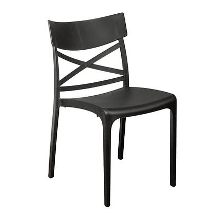 Стілець пластиковий Bica Сroix 80x46x56 см графіт