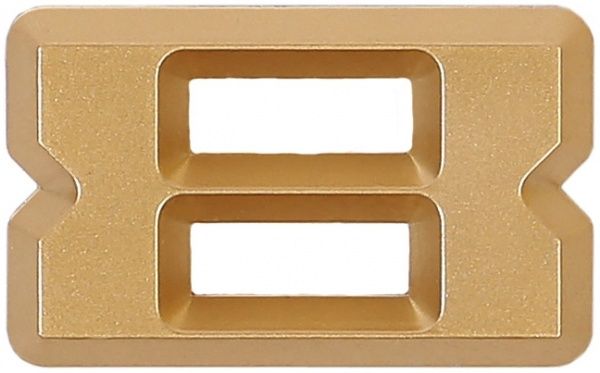 Цифра 8 пластик матове золото 37 мм Larvij LNP3 MG #8