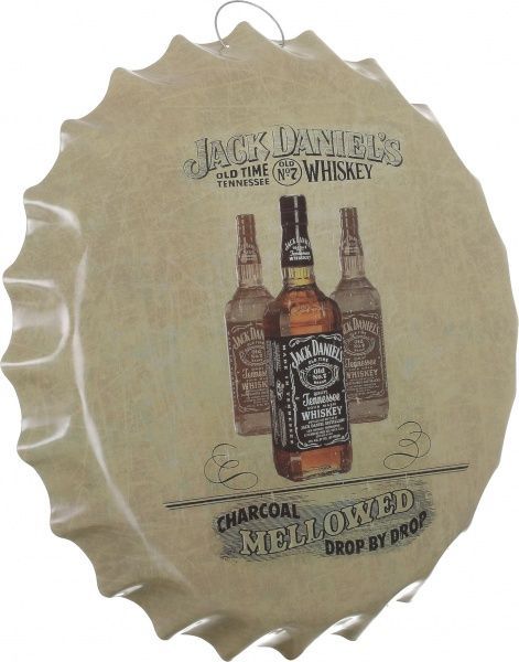 Декор настінний Кришка від пляшки жерстяна Jack d40 