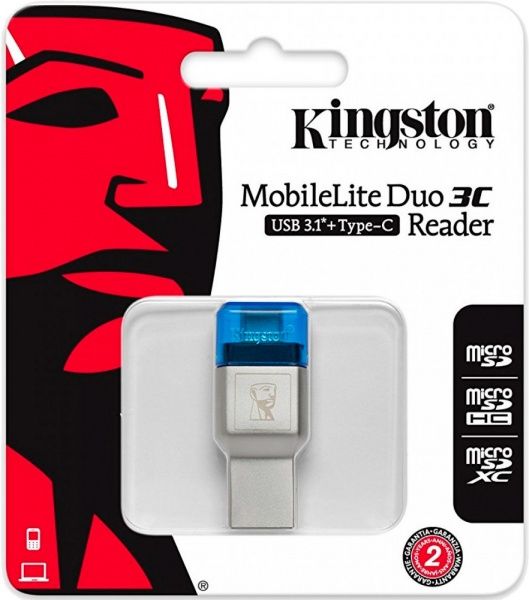 Кардрідер Kingston USB 3.0 microSD USB Type A/C