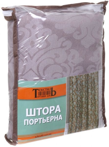 Штора Жаккард ERT DAND07-N11 200х270 см сливовая ТД Текстиль