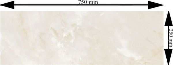 Плитка Allore Group Murano Beige W M NR Glossy 25x75 (2 сорт) 