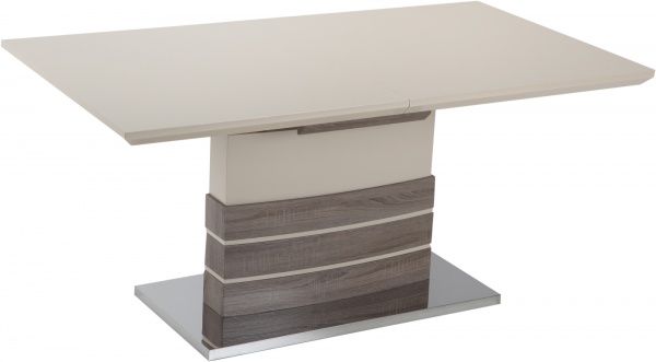 Стіл обідній GT Racer KY8105 (140-180x80x76) Beige/Wooden 