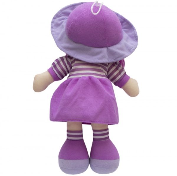 Кукла Девилон 860944 мягконабивная с вышитым личиком 36 см фиолетовая