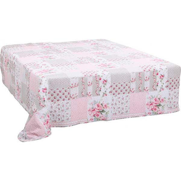 Покрывало Underprice Печворк 220x240 см розовое