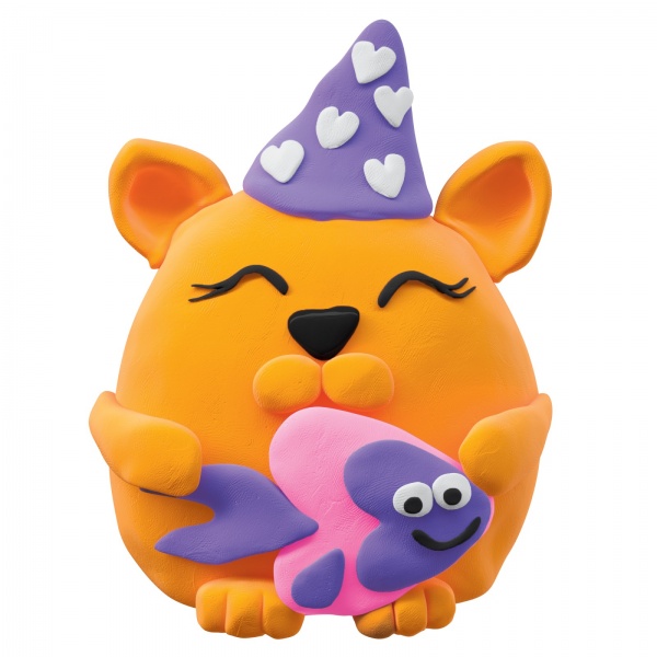 Набор для лепки Love story Рыжий котик с воздушным пластилином Lovin 