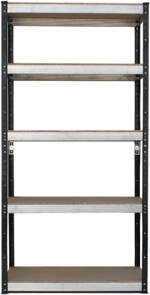 Стеллаж металлический 5 полок 1800x810x410 мм антрацитово-серый