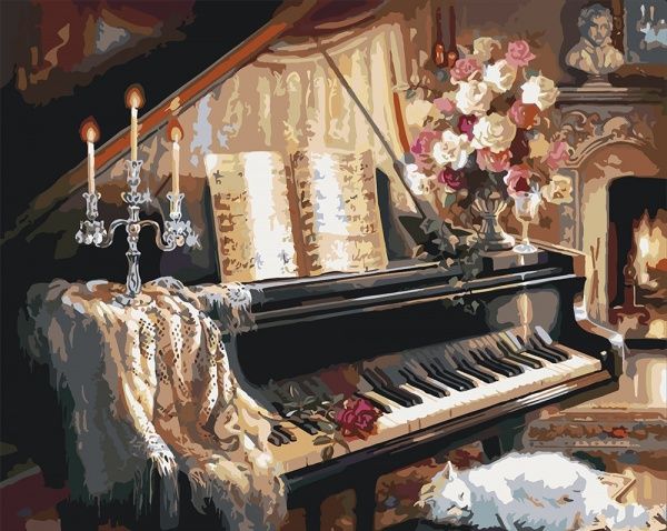 Картина по номерам Вечерняя мелодия Идейка 