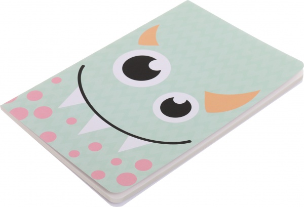 Блокнот Cute monster 1 зелений 14,5x21 см