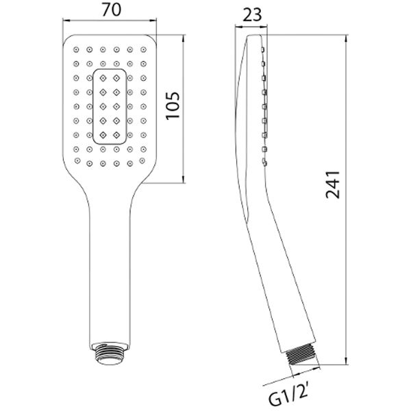 Ручний душ Imprese W070SQ1