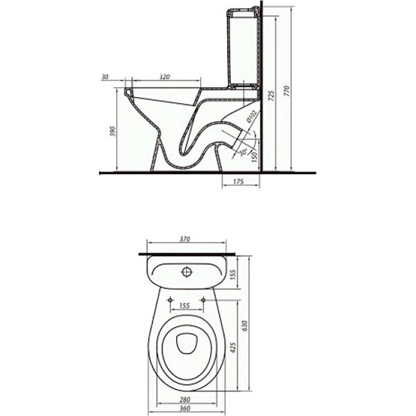  Kolo унитаз-компакт IDOL напольный 1903300U