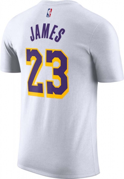 Футболка Nike LAL M NK ES NN SS TEE DR6380-108 р.M білий