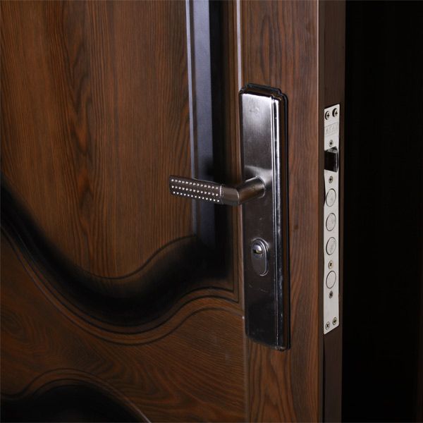 Дверь входная К550-2 дуб темный 2050х860мм левая