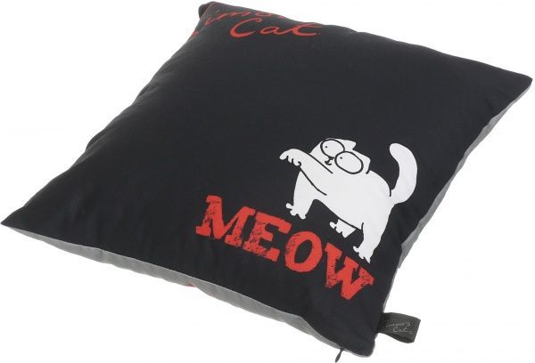 Подушка декоративная 2251952505015 41x41 см красный с серым Simon's Cat 