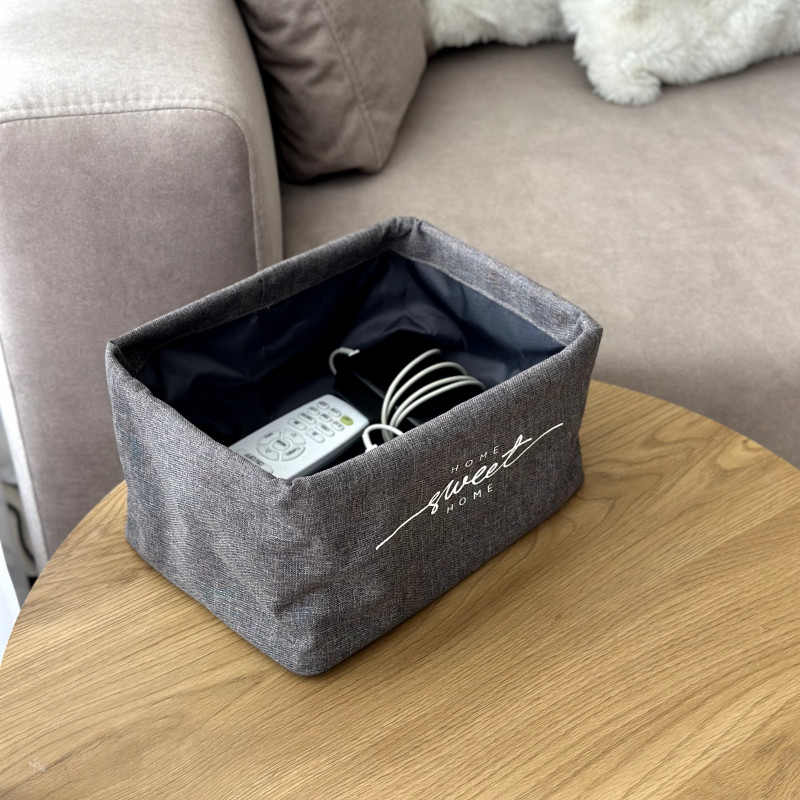 Корзина для игрушек Sweet Home XS серая с оксфорда Organize