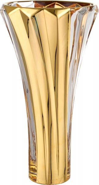 Ваза стеклянная золотая 18,7х35,5 см Combi