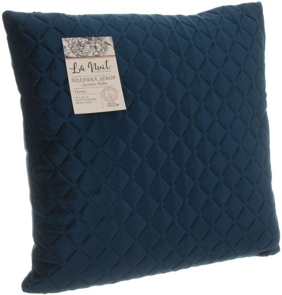 Подушка декоративная Nadia 45x45 см синий La Nuit 