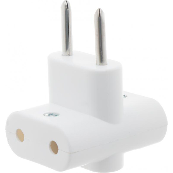 Переходник Fetih без заземления 3 гн. белый 