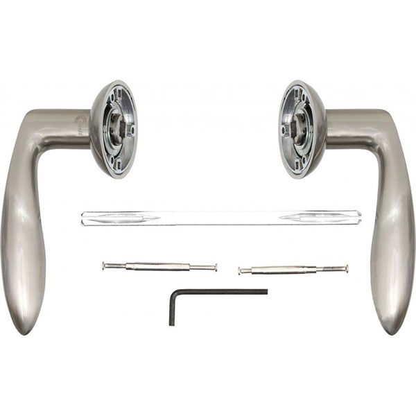 Ручка на розетке Comit Antares CM 150 R59 хром/матовый никель