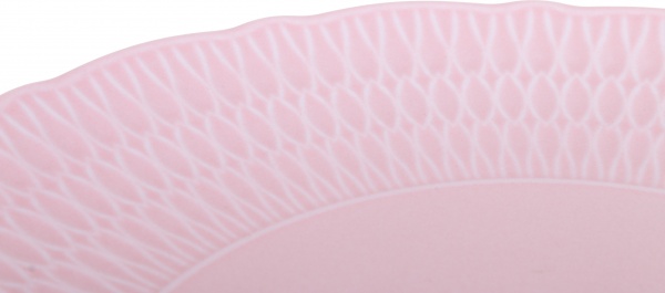 Тарілка підставна Sofia 28 см порцелянова рожева Cmielow