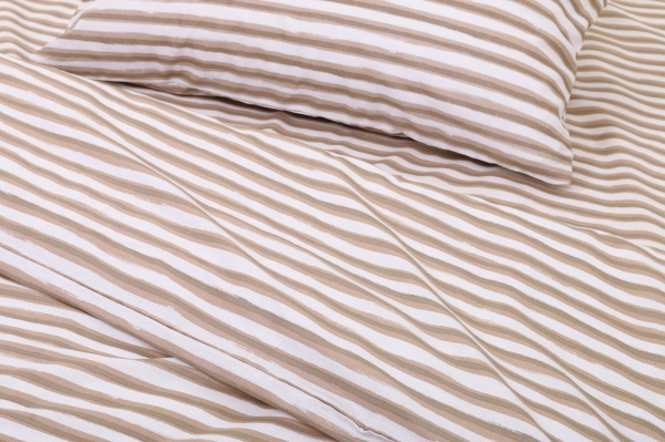 Комплект постельного белья Strip Beige 1,5 UP! (Underprice) 