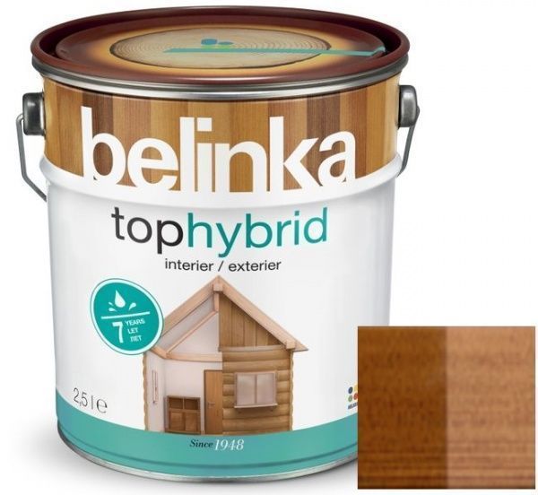 Лазур Belinka Tophybrid №24 білий шовковистий глянець 2,5 л