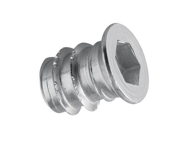 Меблева муфта 12/М6х15 білий цинк 2 шт.