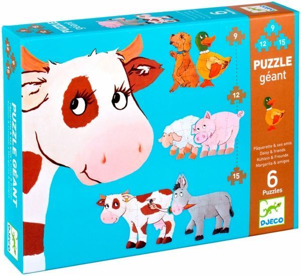 Пазл-гигант Djeco Корова Маргарита и ее друзья DJ07111